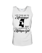 LIFE TOOK TO MISISSIPPI BE A MICHIGAN GIRL Unisex Tank tile
