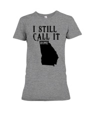 Georgia i still call it home Premium Fit Ladies Tee tile