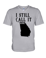 Georgia i still call it home V-Neck T-Shirt tile