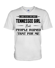 Tennessee Girl - But People Ruined V-Neck T-Shirt tile