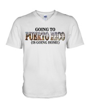 Going To Puerto Rico Landscape V-Neck T-Shirt tile