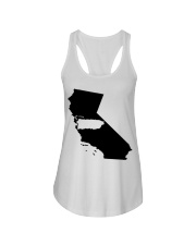 MAP PUERTO RICO IN CALIFORNIA Ladies Flowy Tank tile
