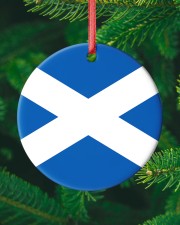 Flag Scotland Circle ornament - single (porcelain) custom-circle-ornament-single-porcelain-lifestyle-10