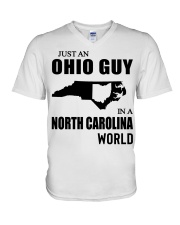 OHIO GUY IN NORTH CAROLINA V-Neck T-Shirt tile