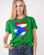Flag Puerto Rico Four Leaf Clover Classic T-Shirt apparel-classic-tshirt-lifestyle-front-100