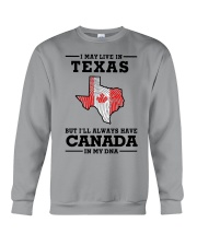 LIVE IN TEXAS CANADA IN MY DNA Crewneck Sweatshirt tile