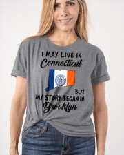Began In Brooklyn - Live In Connecticut Classic T-Shirt apparel-classic-tshirt-lifestyle-front-101