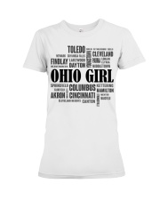Ohio girl cities Premium Fit Ladies Tee tile