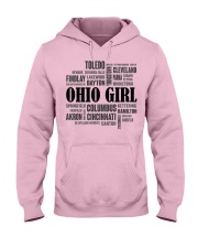 Ohio girl cities Hooded Sweatshirt front