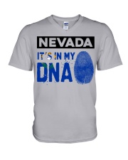 Nevada It's In My DNA V-Neck T-Shirt tile
