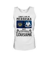 Began In Louisiana - May Live In Nebraska Unisex Tank tile