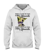I MISS MINNESOTA Hooded Sweatshirt front