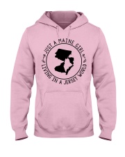 MAINE GIRL LIVING IN JERSEY Hooded Sweatshirt front