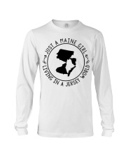 MAINE GIRL LIVING IN JERSEY Long Sleeve Tee tile
