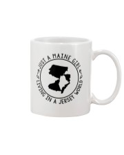 MAINE GIRL LIVING IN JERSEY Mug tile