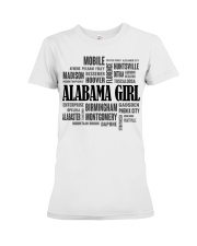 Alabama girl cities Premium Fit Ladies Tee tile