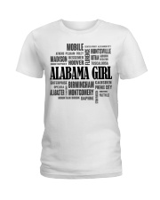 Alabama girl cities Ladies T-Shirt tile