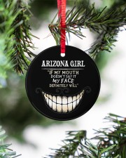 If My Mouth Arizona Girl Circle ornament - single (porcelain) aos-circle-ornament-single-porcelain-lifestyles-07