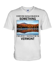 Should Be In Vermont V-Neck T-Shirt tile