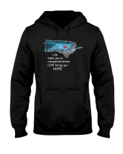 PUERTO RICO NORTH CAROLINA LOVE BRINGS YOU HOME Hooded Sweatshirt tile