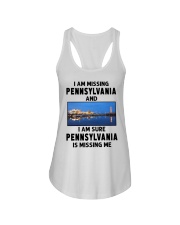 I Am Missing Pennsylvania Ladies Flowy Tank tile