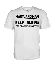 Maryland Man - I'm Diagnosing V-Neck T-Shirt tile