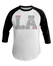 Louisiana cities Baseball Tee tile