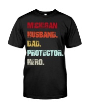 Michigan Dad Hero Premium Fit Mens Tee tile