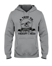 A trip to Kentucky is therapy Hooded Sweatshirt tile