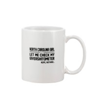North Carolina girl let me check giveshitometer Mug tile