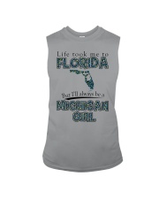 Michigan Girl Life Took Me To Florida Sleeveless Tee tile