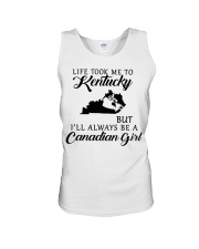 LIFE TOOK ME TO KENTUCKY BE A CANADIAN GIRL Unisex Tank tile