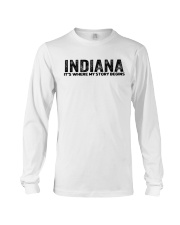 Indiana - My Story Begins Long Sleeve Tee tile