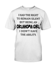 Oklahoma girl didn't have the ability Classic T-Shirt tile