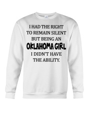 Oklahoma girl didn't have the ability Crewneck Sweatshirt tile