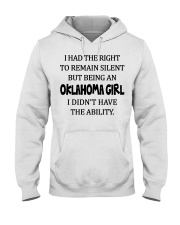 Oklahoma girl didn't have the ability Hooded Sweatshirt tile