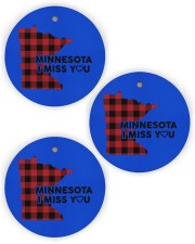 I Miss You - Minnesota Circle Ornament (Wood tile