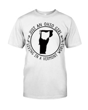 OHIO GIRL LIVING IN VERMONT Classic T-Shirt tile