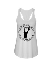 OHIO GIRL LIVING IN VERMONT Ladies Flowy Tank tile