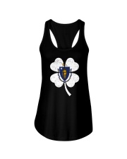Flag Massachusetts Four Leaf Clover Ladies Flowy Tank tile