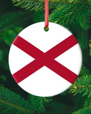 Flag Alabama Circle ornament - single (porcelain) custom-circle-ornament-single-porcelain-lifestyle-10