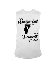 MICHIGAN GIRL IN VERMONT Sleeveless Tee tile