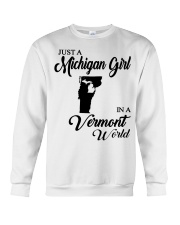MICHIGAN GIRL IN VERMONT Crewneck Sweatshirt tile