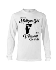 MICHIGAN GIRL IN VERMONT Long Sleeve Tee tile