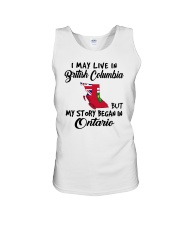 Began In Ontario - Live In British Columbia Unisex Tank tile