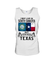 Began In Texas - May Live In South Dakota Unisex Tank tile