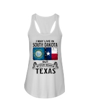 Began In Texas - May Live In South Dakota Ladies Flowy Tank tile