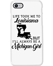 LIFE TOOK TO LOUISIANA BE A MICHIGAN GIRL Phone Case tile