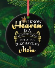Heaven They Have My-Mom Circle ornament - single (porcelain) custom-circle-ornament-single-porcelain-lifestyle-10