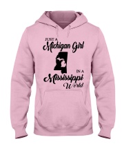 MICHIGAN GIRL IN MISSISSIPPI Hooded Sweatshirt front